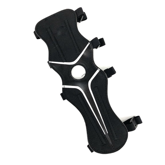 Greeniant Protector de brazo de nylon con correas ajustables Protectores de seguridad extendidos para exteriores de liberación rápida Accesorio de equipo tiro y tiro con Negro Greeniant OD028874-01