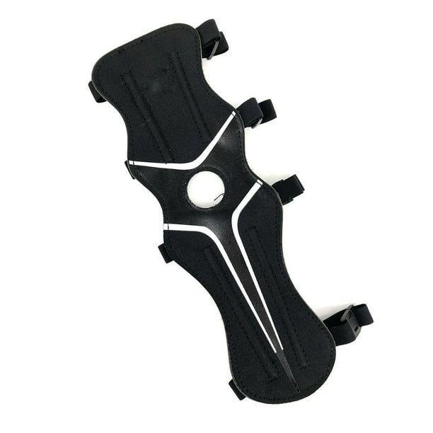 Greeniant Protector de brazo de nylon con correas ajustables Protectores de seguridad extendidos para exteriores de liberación rápida Accesorio de equipo tiro y tiro con Negro Greeniant OD028874-01