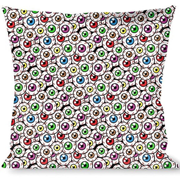 Buckle-Down Throw Pillow - Eyeballs Stacked