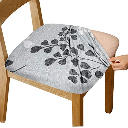 Dining Room Chair Seat Covers with Ties Stretch Printed Details about   Gute Chair Seat Covers