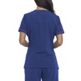thumbnail image 4 of Signature Collection Women's V-Neck Scrub Top with Embroidery Accent, 4 of 7
