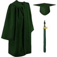 thumbnail image 1 of Gorra de toga para niños de preescolar para graduación de 2023 con colgante para niño y niña verde, 1 of 5