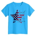thumbnail image 4 of Karoyedx Boys Patriotic Clothes Boys 4th of July Shirts-Patriotic American Flag T-Shirts for Toddler Girls Kids Memorial Day USA Tees Sky Blue Size,3-4 Years, 4 of 4