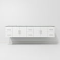 thumbnail image 5 of Lexora Home Geneva 84" Carrara Marble Top Double Vanity in Glossy White, 5 of 11