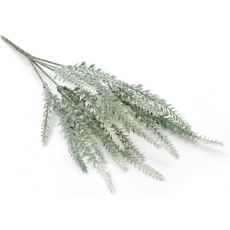 Jisbeifha Artificial Flocking Lavender Fake Bouquet Plastic Green Plant Wedding Home Potted Ornaments Plant Decoration Artificial Flowersa1413