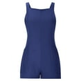 thumbnail image 5 of Roncen Women's Sleeveless Jumpsuit - Short Adjustable Button Solid Color Romper with Pockets, 5 of 7