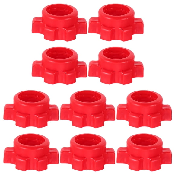 10 abrazaderas para mancuernas, pinzas para mancuernas, para deportes, levantamiento de pesas, entrenamiento físico (rojas)