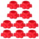 thumbnail image 1 of 10 abrazaderas para mancuernas, pinzas para mancuernas, para deportes, levantamiento de pesas, entrenamiento físico (rojas), 1 of 6