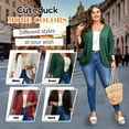 thumbnail image 5 of Cuteduck Women's Plus Size Cardigan 3/4 Sleeve Casual Open Front Light Cardigan 1X-4X, 5 of 8