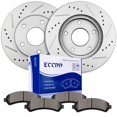 thumbnail image 1 of Eccpp 55047 D726 Delantero 2 Rotores De Freno + 4 Pastillas Para Chevrolet Blazer 1998-2005 Chevrolet S10 1998-2004 Gmc Jimmy 1998-2005 Gmc Sonoma 1998-2004, 1 of 5