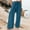 A1 Blue, variant on Wide Leg Pants for Women Solid Color Long Trousers Comfy Trousers High Waisted Pants Office Dress Work Slacks Loose Fit Summer Pants Boho Travel Pants Straight Leg Trousers Gauze Pants 3Xl