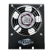 Rackmount Exhaust Cooling Fan by Griffin - 3U Ultra-Quiet Triple Fans - Keep Studio Equipment Gear Cool Rack Mount on Network IT Server - UL Approved Temperature Control Panel for DJ PA AMP Cabinet