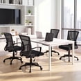thumbnail image 7 of Vyrox Mid-Back Mesh Office Chair Set of 2, Ergonomic Desk Chair with Lumbar Support, Adjustable Swivel Task Chair for Home Office, Black, 7 of 7