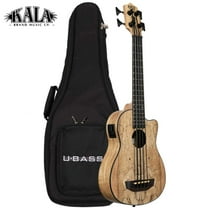 Kala U-BASS SCOUT Cutaway Mahogany Acoustic Electric Bass Ukulele w/Padded Bag