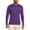 Purple, variant on Mens Cotton Ribbed Trim Crewneck Sweater