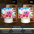 thumbnail image 3 of Kirby Animal Cartoon Rectangular Acrylic Night Light Adjustable 3 Light Modes USB Cable Lamp Light Display Base LED Light For Bookshelves Desk Bedside Tables Child Room Bedroom, 3 of 9
