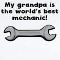thumbnail image 2 of CafePress - My Grandpa Is The Words Best Mechanic Body Suit - Baby Light Bodysuit, Size Newborn - 24 Months, 2 of 4