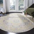 thumbnail image 2 of SAFAVIEH Windsor Daquan Traditional Area Rug, Light Grey/Lime, 9' x 13', 2 of 6