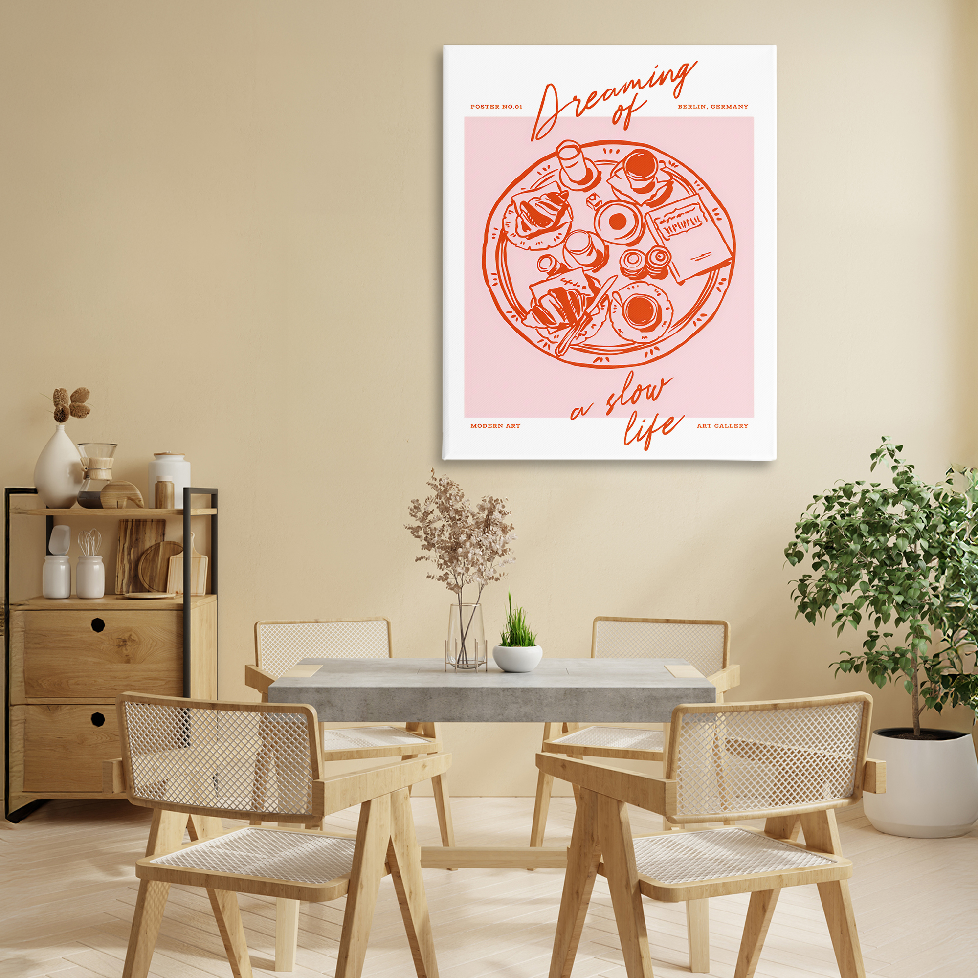 Stupell Industries Dreaming Of A Slow Life Canvas Wall Art, design by The Prints Vibe