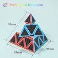 thumbnail image 3 of Cubo de velocidad piramidal 3x3x3 JM Cubo triangular Rompecabezas Cubo mágico fibra de carbono, 3 of 5
