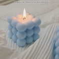 thumbnail image 5 of velas de burbujas, velas de cera de soja en forma de cubo, velas perfumadas decorativas, velas estéticas para decoración de dormitorio y baño, 5 of 5