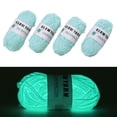 thumbnail image 1 of Knitting Yarn Glowing Wool Soft 50m/roll 4 Rolls Novel Functional DIY Sewing Supplies Luminous, 1 of 19