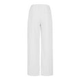 thumbnail image 3 of LLYwey Cropped Pants For Women Women's Casual Daily Solid Loose Oversized Sports Pants Female Dress Pants Long Pant Style H1753 White L, 3 of 5