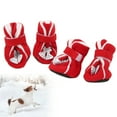 thumbnail image 2 of Tbest Chaussures d'Hiver pour Chien, Chaussures et Bottes d'Hiver Rouges pour Chien Mignonnes de Noël Père Noël Chiot Espadrilles pour Petits et Moyens Chiens, Chaussures d'Hiver Rouges pour Chien, 2 of 8