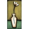 thumbnail image 2 of Eve 14x24 White Modern Wood Framed Museum Art Print Titled - Water Blossoms II, 2 of 4