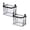 A 2PCS, variant on 1PCS Clear Book Storage Containers with Lids Durable Comic Book Protector & Media Organizer Collapsible Storage Bag with Zipper for Books Supplies