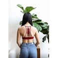 thumbnail image 2 of Womens Tattoo Mesh Racerback Bralette (Red, M), 2 of 3