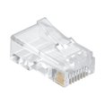 thumbnail image 2 of RJ45 (8P8C) Connectors Telephone Modular Plug for Stranded Flat Wire (100 Pack), 2 of 4