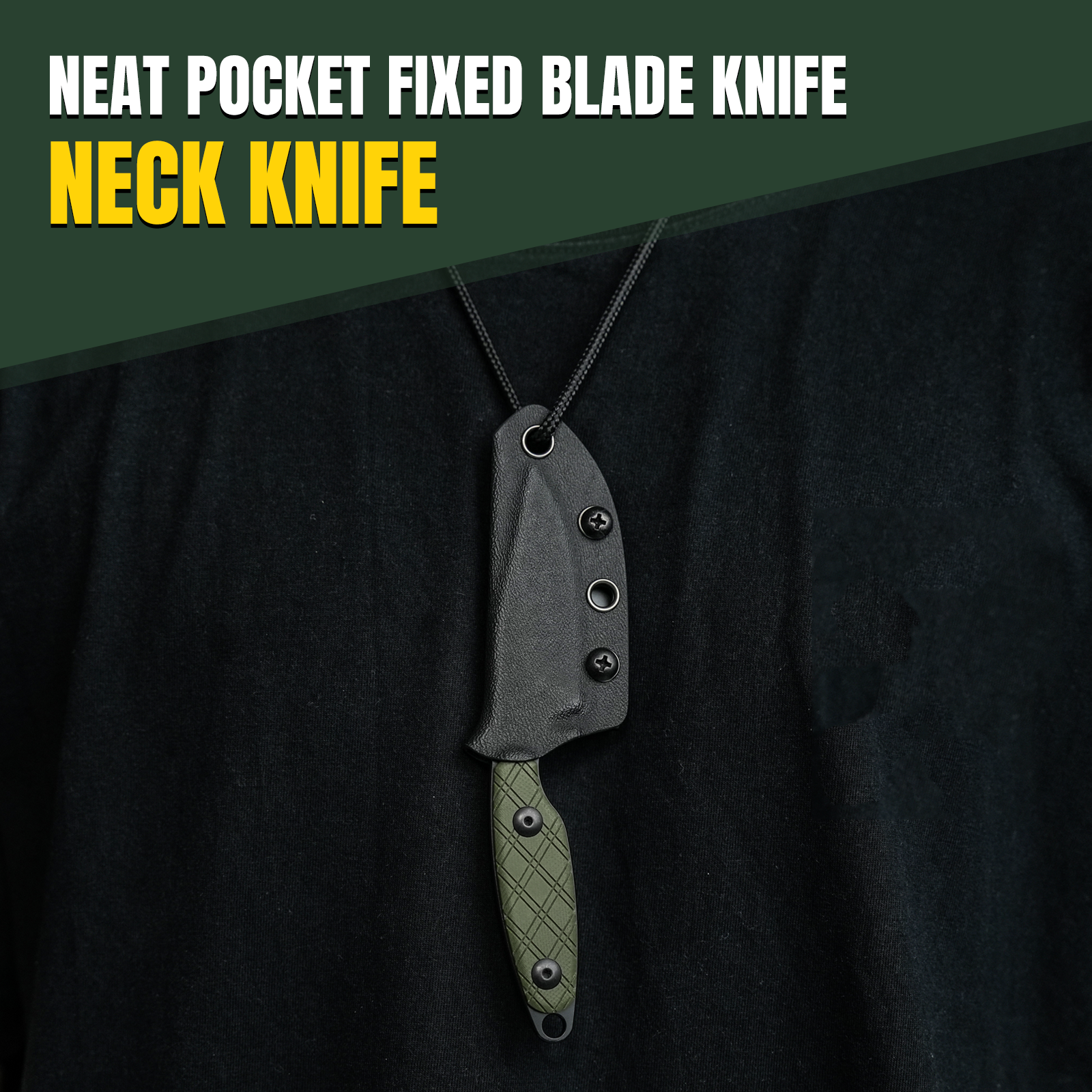 Kizer Muskrat Fixed Blade Knife D2 Blade G10 Handle Pocket Tactical Knives 1064A1