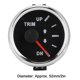 thumbnail image 3 of 52mm 2 inch UP DN Boat Trim Gauge 0-190 ohms Tilt & Trim Indicator Red Backlight (Black Dial Silver Bezel), 3 of 3
