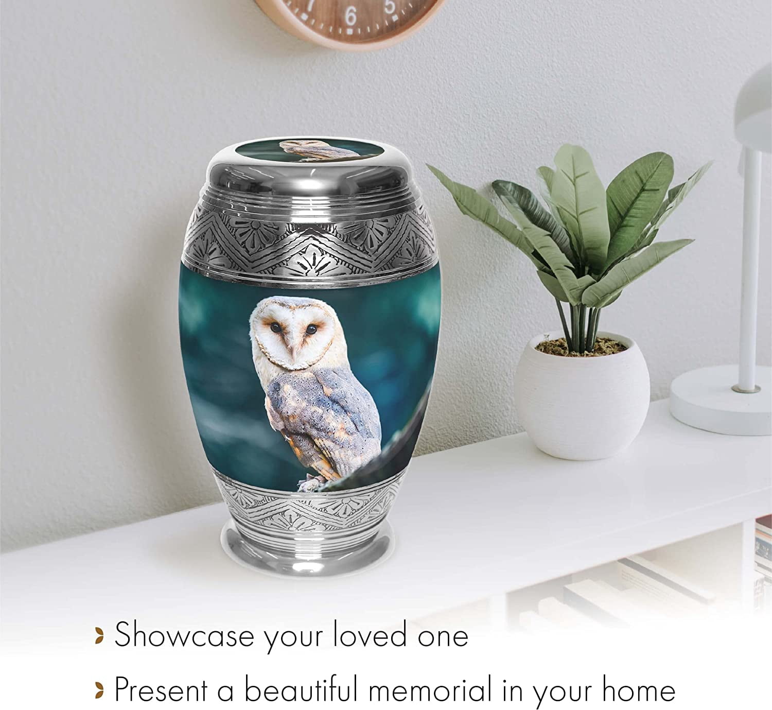 Observing Owl Urns for Cremation Ashes Large Urn XL or Small Keepsake Urns for Human Ashes & Urns for Human Ashes for Home or Burial Small Urns for Human Ashes