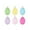 Multicolor #3, variant on Vintage Style Wooden Easter Eggs, 6-Pack of 2.36-Inch Spray-Painted Plastic Holiday Decorations in Assorted Colors for DIY and Gifting