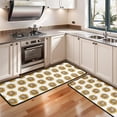 thumbnail image 3 of Kitchen Rugs Sets Of 2,White Sunflower Pattern Anti Fatigue Kitchen Mat Rugs Non Slip Washable,Decorative Kitchen Floor Mats for Kitchen,Sink,Laundry,17"x47"+17"x47", 3 of 5