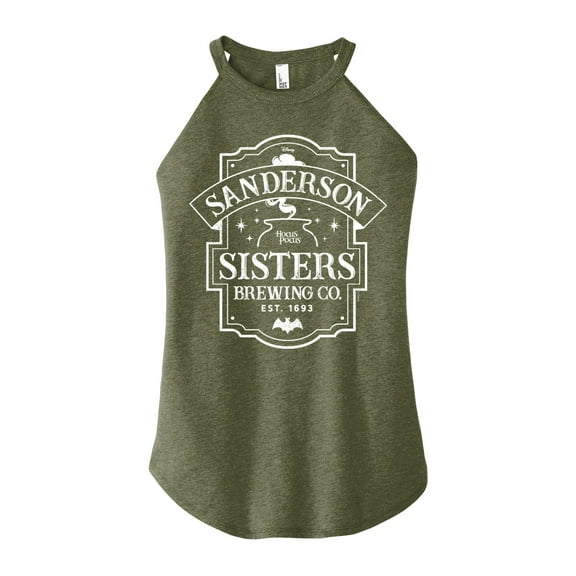 Hocus Pocus - Sanderson Sisters Brewing Co - Juniors High Neck Tank Top