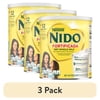 (3 pack) NIDO Fortificada Dry Whole Milk Powder with Vitamins A, C, D, Iron & Calcium, 12.6 oz Canister