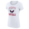 thumbnail image 2 of Women's G-III 4Her by Carl Banks White Washington Capitals Super-Slim Fit Lightweight Team Logo Graphic T-Shirt, 2 of 3