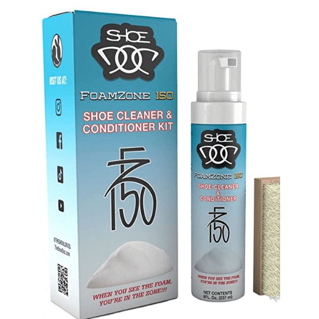 Iodue Cleaning Agents Shoe Cleaner Shoe Cleaner Conditioner Kit Foamzone Delicate And Rich Foam Easy To Operate Significant Effect Without Hurting The Upper(1xcleaner 1x Towel 1x Brush) 100ml