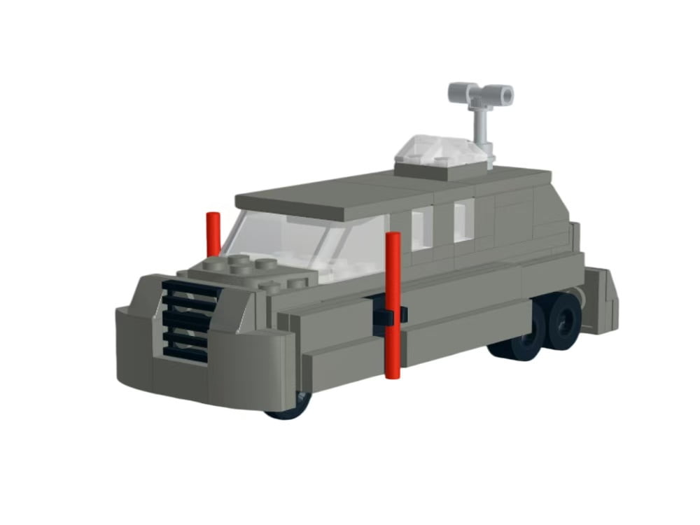 Storm Chaser Interceptor Truck Building Block Set, 174 Piece Weather Research Vehicle Brick Model Kit, Collectible Display Model