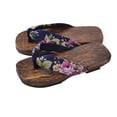thumbnail image 2 of Paulownia Children Clogs Baby Slippers COS Student Clogs Flops Size 18-26 Navy, 2 of 8