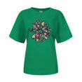 thumbnail image 4 of Womens Tops Short Sleeve Summer Tops For Women Casual Fashion Print Round Neck Womens T Shirts, 4 of 4