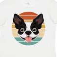 thumbnail image 4 of Inktastic Boston Terrier Dog Retro Sunset Boys or Girls Toddler T-Shirt, 4 of 5