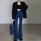 thumbnail image 2 of Gibobby Jeans Pantalones de mujer Pantalones vaqueros acampanados Vintage para mujer, pantalones vaqueros de pierna ancha Retro con parte inferior de campana(Azul,XL), 2 of 5