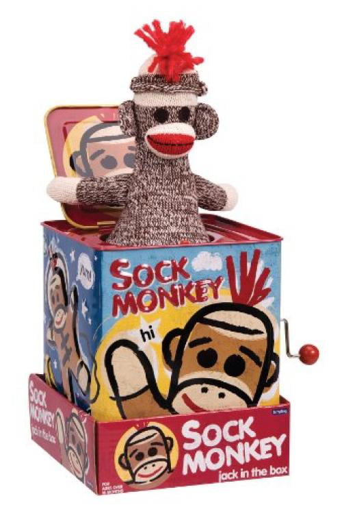 Schylling Sock Monkey Jack in the Box