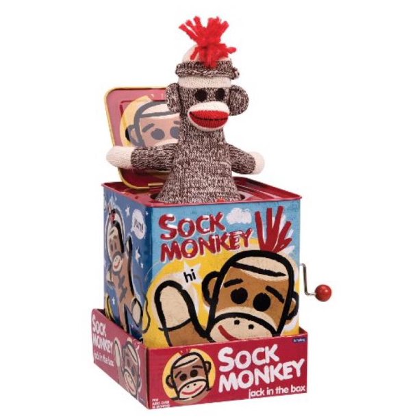 Sock Monkey Jack in the Box