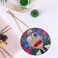 thumbnail image 5 of Rick And Morty Christmas Ceramic Round Ornaments Print Decorative Hanging Ornaments For Xmas Tree Holiday Party Decoration 1 Pcs, 5 of 9