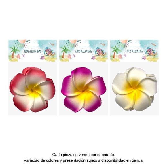 Flores Prichos Multicolor Varios Modelos 1 Bolsa con 6 Piezas